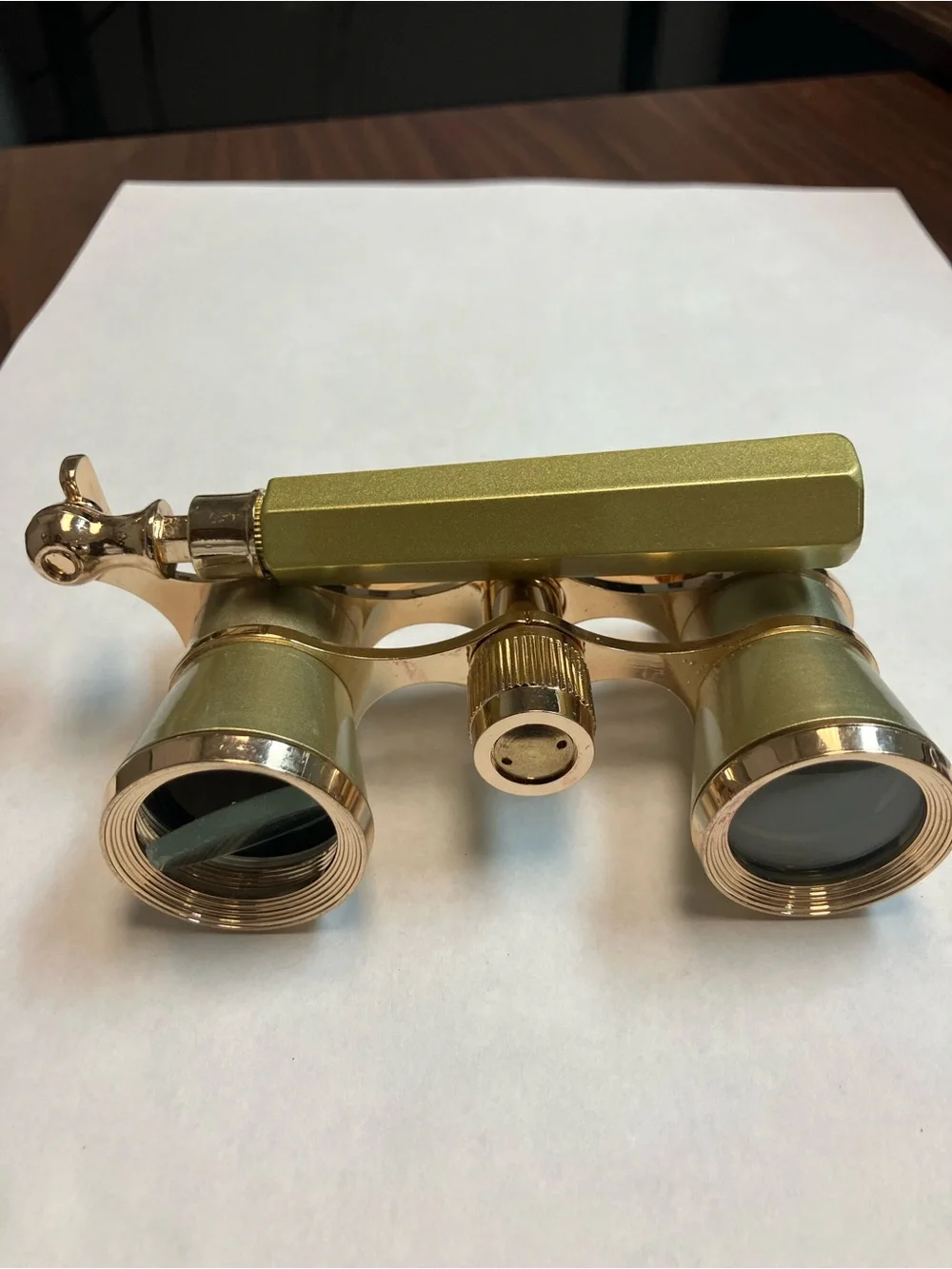 Gold Opera Glasses Handheld Binoculars - Gold